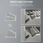White Flip-Drawer Shoe Storage Bench, Single Seat, 8 Pairs