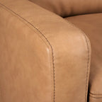 Power Reclining 3-Seat Sofa – Top Grain Leather, Almond / Charcoal / Camel