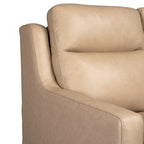 Power Reclining 3-Seat Sofa – Top Grain Leather, Almond / Charcoal / Camel