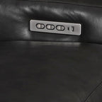 Power Reclining 3-Seat Sofa – Top Grain Leather, Almond / Charcoal / Camel
