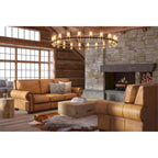 Tan / Taupe Top Grain Leather Manual Recliner Chair, Seats 1