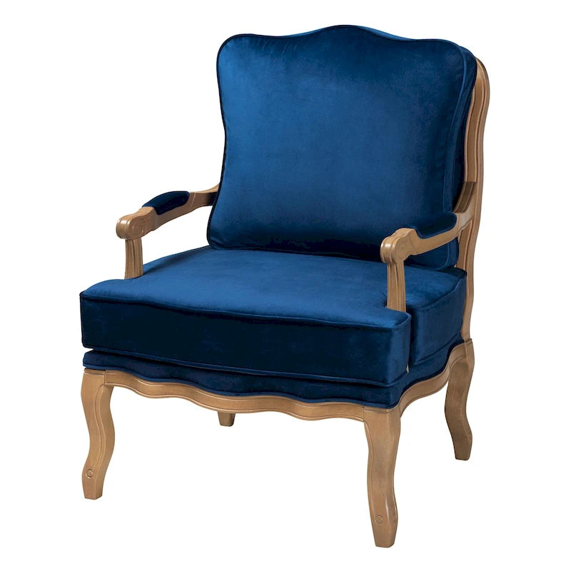 Multicolor / Cream / Whitewash Traditional Accent Chair, Single Seat