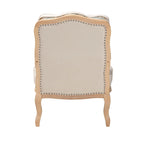 Multicolor / Cream / Whitewash Traditional Accent Chair, Single Seat