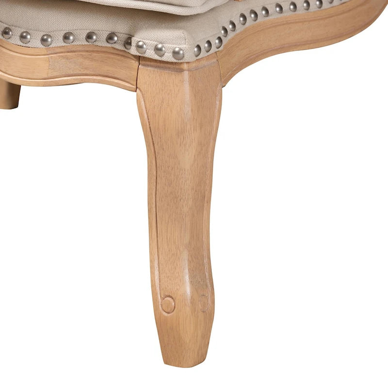 Multicolor / Cream / Whitewash Traditional Accent Chair, Single Seat
