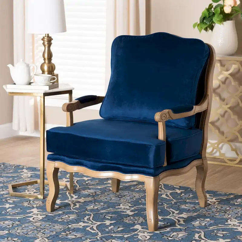 Multicolor / Cream / Whitewash Traditional Accent Chair, Single Seat