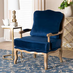 Multicolor / Cream / Whitewash Traditional Accent Chair, Single Seat