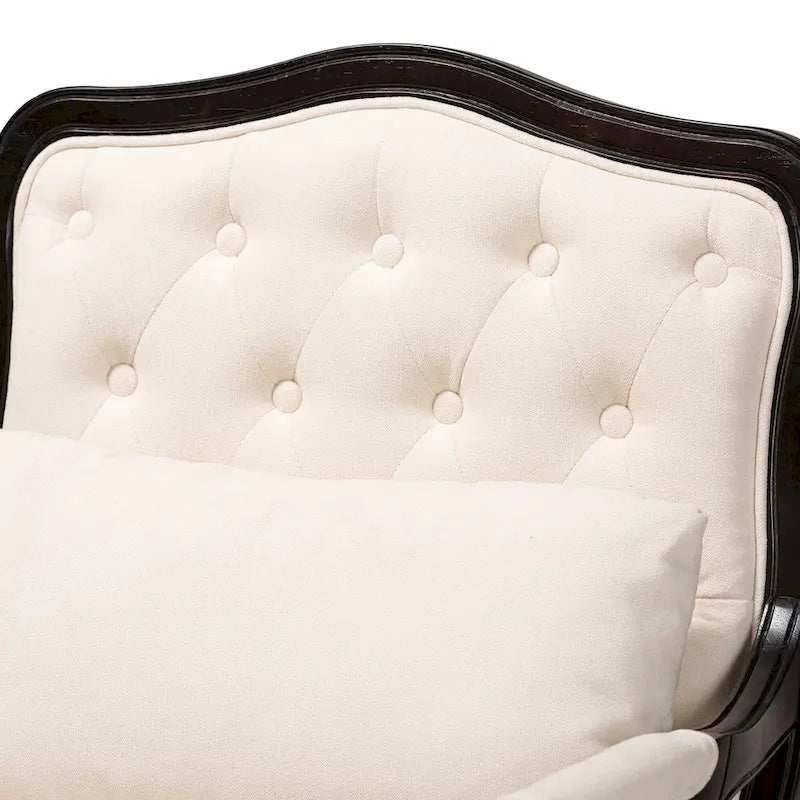 Multicolor / Cream / Whitewash Traditional Accent Chair, Single Seat