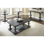 Ebony Bi-Level Coffee Table with Lower Shelf