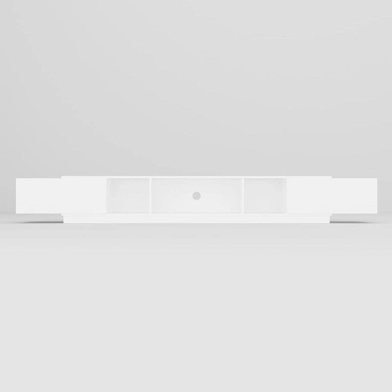 Black & White TV Stand with Drawers & Cable Management, 94.5 in.