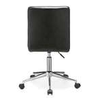 Black / Brown / Grey / Red / Pink Tufted PU Office Chair, Armless, 1-Person