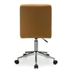 Black / Brown / Grey / Red / Pink Tufted PU Office Chair, Armless, 1-Person
