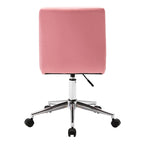 Black / Brown / Grey / Red / Pink Tufted PU Office Chair, Armless, 1-Person