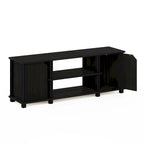 TV Stand with Shelves & Storage – French Oak/Black, Espresso/Black