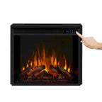 White Electric Fireplace TV Stand, Single
