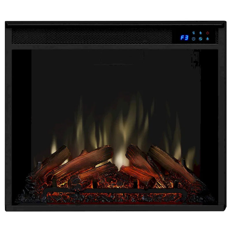White Electric Fireplace TV Stand, Single