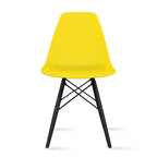 Designer Plastic/ Black Legs Retro Armless Eiffel Chair