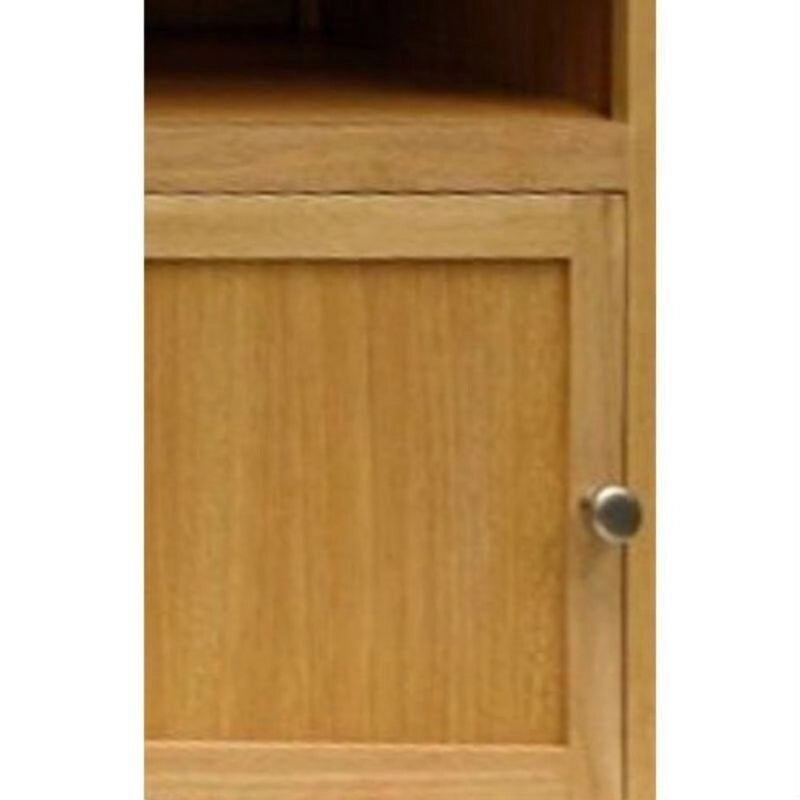 Natural Wood Shaker-Style End Table / Nightstand, 1-Person Use