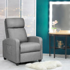 Brown / Black / Grey Fabric Recliner Massage Chair, Single Seat, 3-Position Adjustable