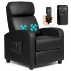 Brown / Black / Grey Fabric Recliner Massage Chair, Single Seat, 3-Position Adjustable