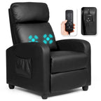 Brown / Black / Grey Fabric Recliner Massage Chair, Single Seat, 3-Position Adjustable