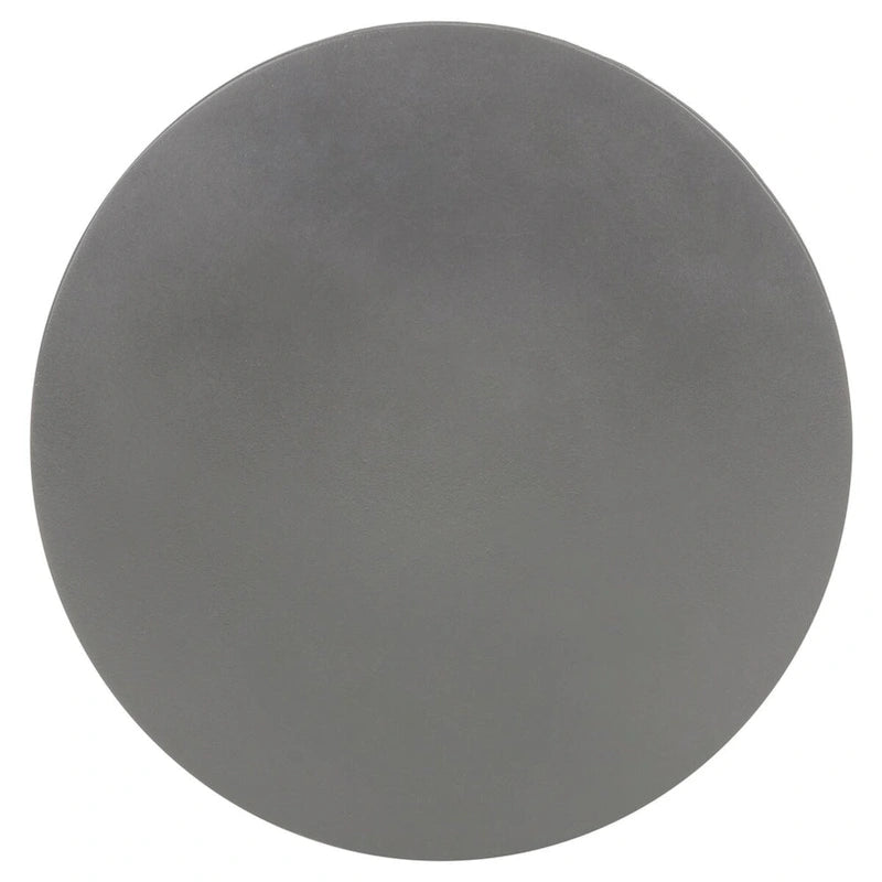 Ivory / Dark Grey Concrete Round Accent Side Table, Indoor & Outdoor