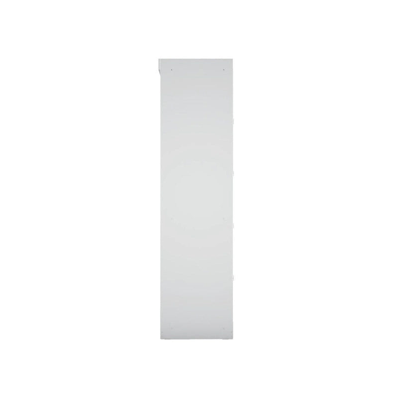 Armoire-penderie ouverte blanche / marron / bleu nuit, 1 personne