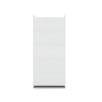 Armoire-penderie ouverte blanche / marron / bleu nuit, 1 personne