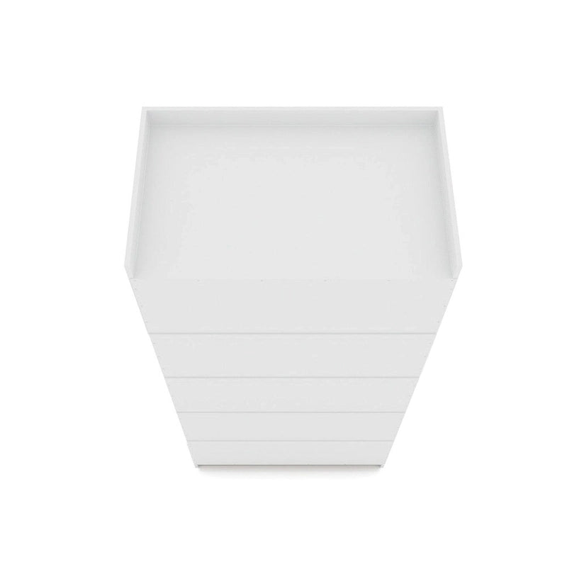 Armoire-penderie ouverte blanche / marron / bleu nuit, 1 personne