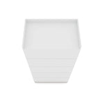 Armoire-penderie ouverte blanche / marron / bleu nuit, 1 personne