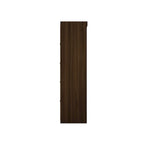 Armoire-penderie ouverte blanche / marron / bleu nuit, 1 personne