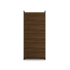 Armoire-penderie ouverte blanche / marron / bleu nuit, 1 personne