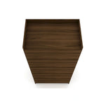 Armoire-penderie ouverte blanche / marron / bleu nuit, 1 personne