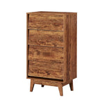 Brown Vintage 4-Drawer Dresser, Single