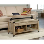 Washington Cherry Lift-Top Coffee Table with Storage, Seats 1