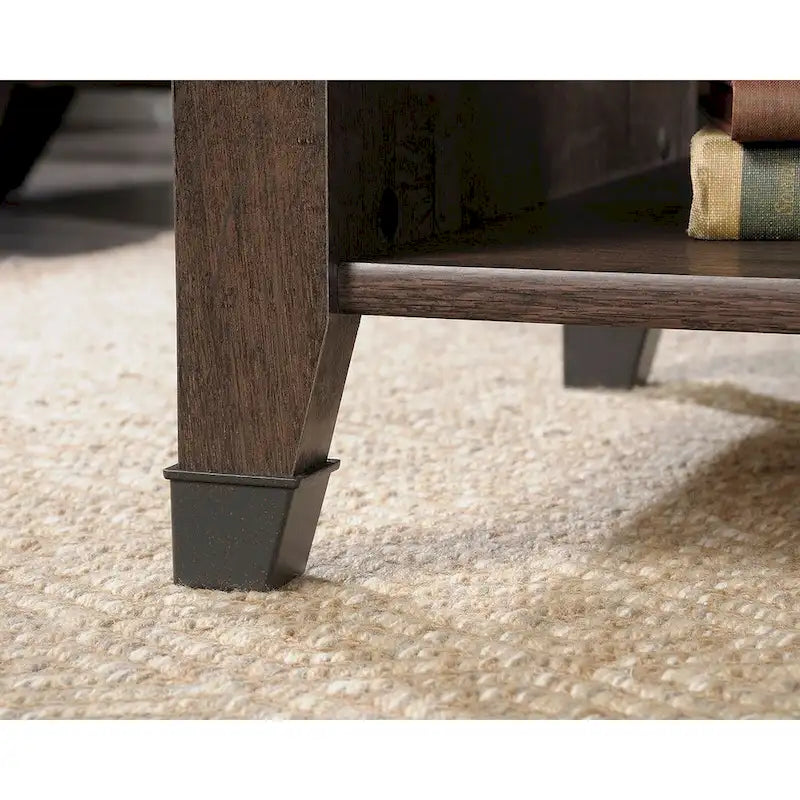 Washington Cherry Lift-Top Coffee Table with Storage, Seats 1