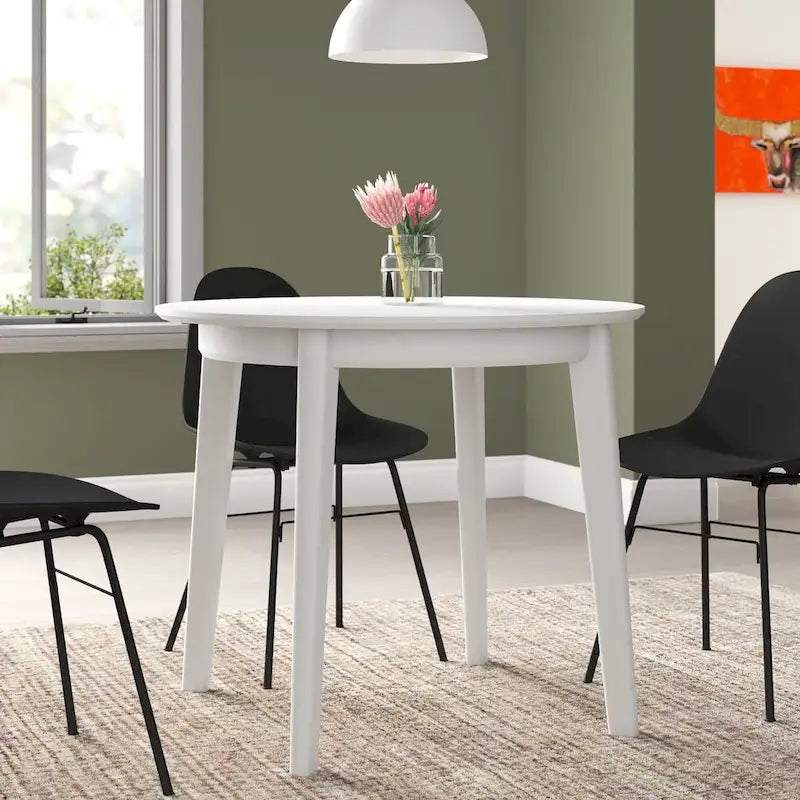 Round Dining Table – Matte Finish, 36", Seats 4