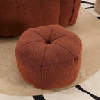 Coffee Square Bean Bag Chair with Footstool, Seats 1
