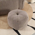Coffee Square Bean Bag Chair with Footstool, Seats 1