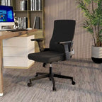 Black / White / Grey / Blue Mid-Back Swivel Office Chair, Adjustable Height, Single Seat