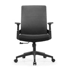Black / White / Grey / Blue Mid-Back Swivel Office Chair, Adjustable Height, Single Seat