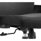 Black / White / Grey / Blue Mid-Back Swivel Office Chair, Adjustable Height, Single Seat