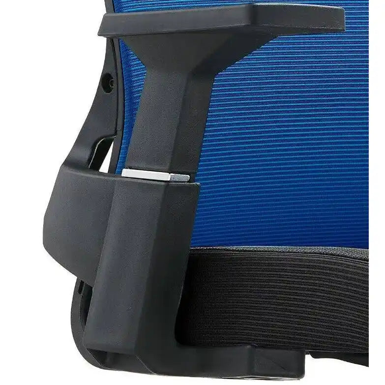 Black / White / Grey / Blue Mid-Back Swivel Office Chair, Adjustable Height, Single Seat