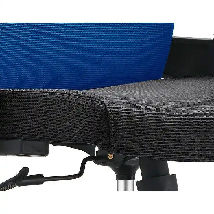 Black / White / Grey / Blue Mid-Back Swivel Office Chair, Adjustable Height, Single Seat