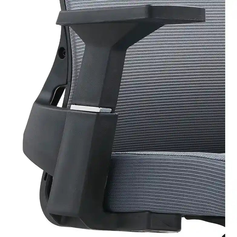 Black / White / Grey / Blue Mid-Back Swivel Office Chair, Adjustable Height, Single Seat