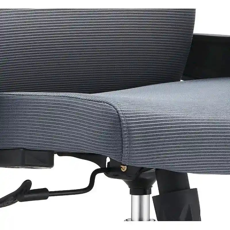 Black / White / Grey / Blue Mid-Back Swivel Office Chair, Adjustable Height, Single Seat
